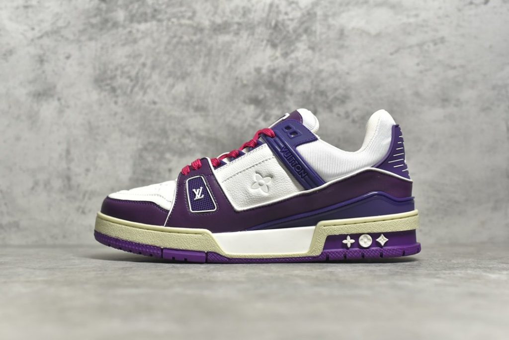 Louis Vuitton Trainer Low Trainer Series Purple Rabbitkicks