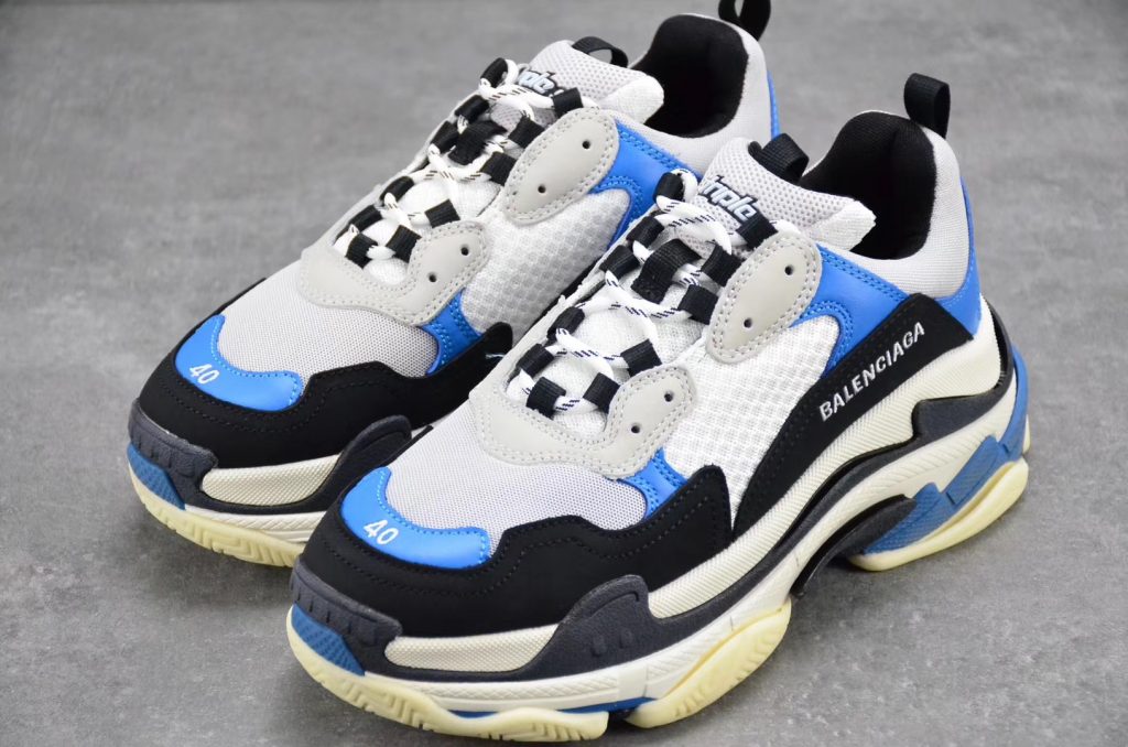 Balenciaga Triple S Black Blue – RABBITKICKS