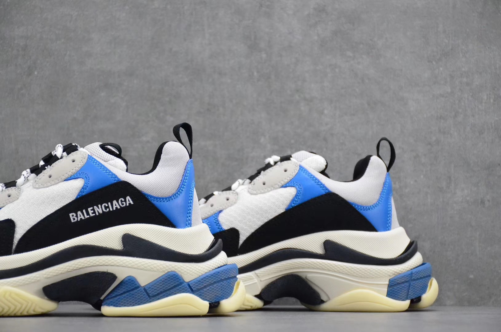 Balenciaga Triple S Black Blue – RABBITKICKS