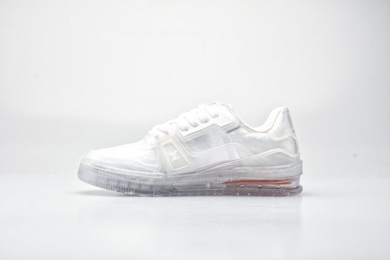 Louis Vuitton 1A98X5 LV Trainer sneaker in Pink Transparent canvas