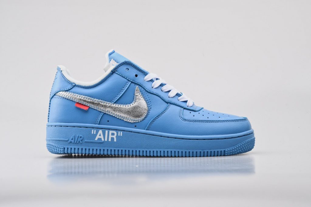 nike air force off white university blue