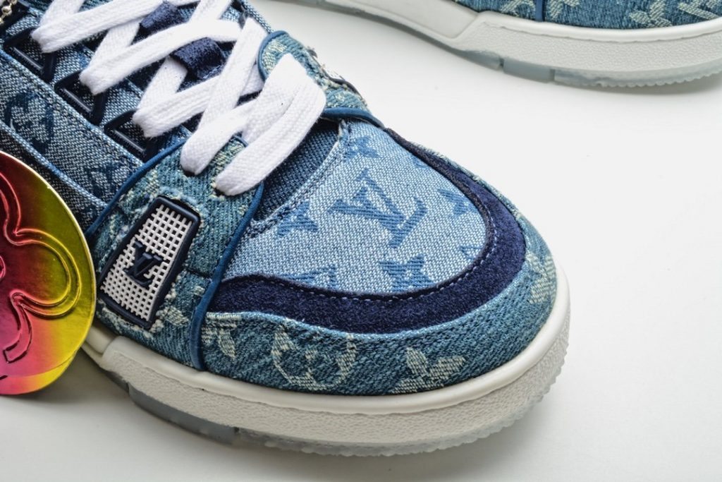 louis vuitton denim trainers