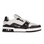 Louis Vuitton Trainer Sneaker In Black White
