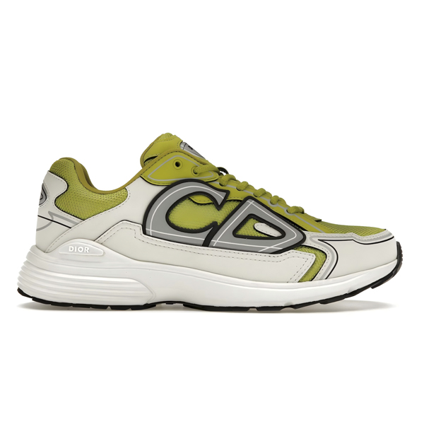 Dior B30 Microfiber Mesh Sneakers Yellow White