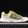 Dior B30 Microfiber Mesh Sneakers Yellow White - Image 3