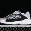 Dior B30 Microfiber Mesh Sneakers Grey Silver - Image 2