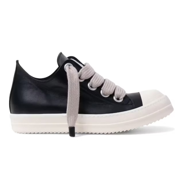 Rick Owens Concordians Jumbo Laced Low In Black Milk