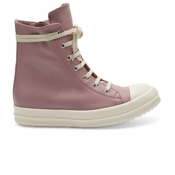 Rick Owens High Sneakers In Pink