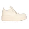 Rick Owens 25SS Hollywood Mega Bumper Low Sneakers In Milk