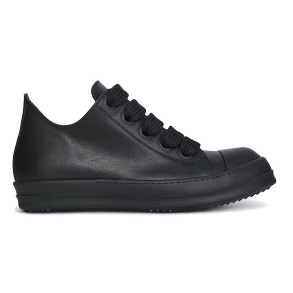 Rick Owens Concordians Jumbo Laced Low In All Black