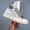 Rick Owens 25SS Hollywood Jumbolaced Low Sneakers In Grey - Image 5