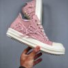 Rick Owens EDFU Drkshdw Slashed Low In Faded Pink - Image 5