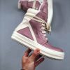 Rick Owens Geobasket High Top Sneakers In Pink - Image 5