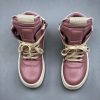 Rick Owens Geobasket High Top Sneakers In Pink - Image 6