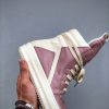 Rick Owens Geobasket High Top Sneakers In Pink - Image 7