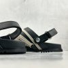Rick Owens Concordians Megalace Granola Mules In Black - Image 9