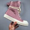 Rick Owens High Sneakers In Pink - Image 5