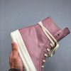 Rick Owens High Sneakers In Pink - Image 7