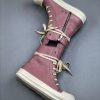Rick Owens High Sneakers In Pink - Image 10