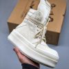 Rick Owens Hollywood Mega Bumper Geobasket High In White - Image 2