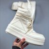 Rick Owens Hollywood Mega Bumper Geobasket High In White - Image 5