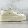 Rick Owens 25SS Hollywood Mega Bumper Low Sneakers In Milk - Image 3