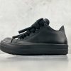 Rick Owens Concordians Jumbo Laced Low In All Black - Image 2