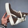 Rick Owens Scarpe Pelle Geobasket In Dust - Image 3