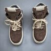 Rick Owens Scarpe Pelle Geobasket In Dust - Image 6